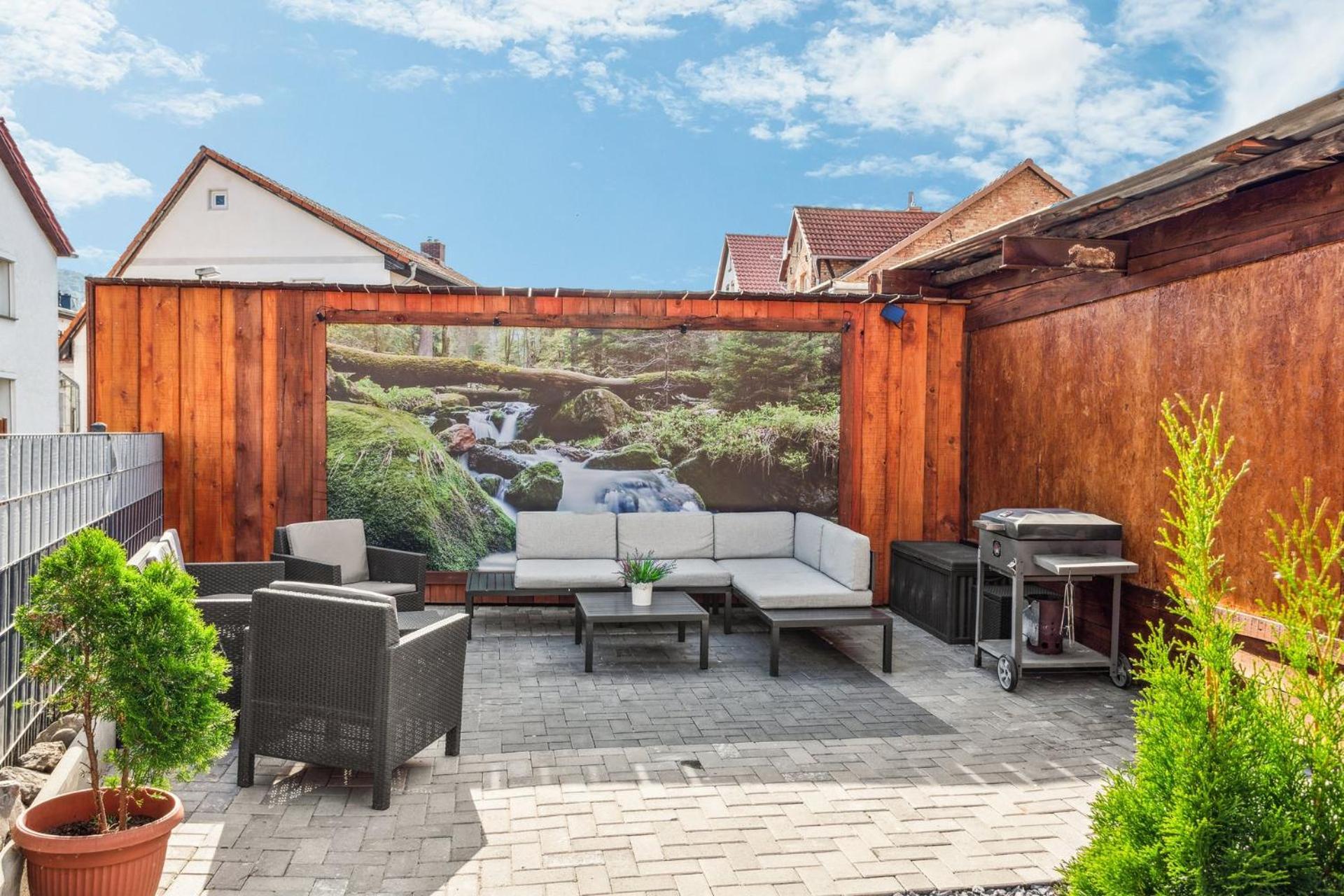 Apartment Harzlounge Center Thale - Grill & Garden エクステリア 写真
